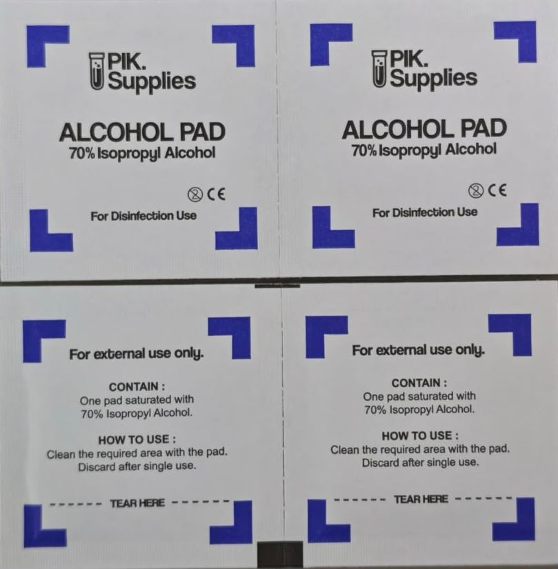 Tampons alcoolisés — Pack x100